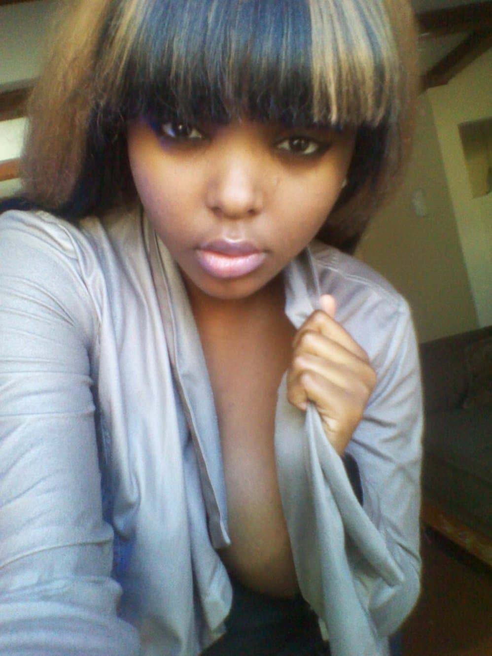 black slut with big tits and big areolas