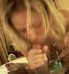 Blonde girlfriend teen amateur suck