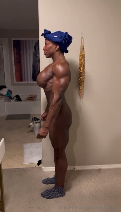 Mrs Martin, shocking muscular nudism