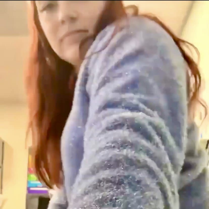 THICC High School Secretary showing off before school starts