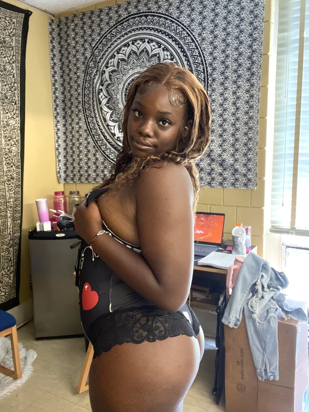 Young nasty black slut