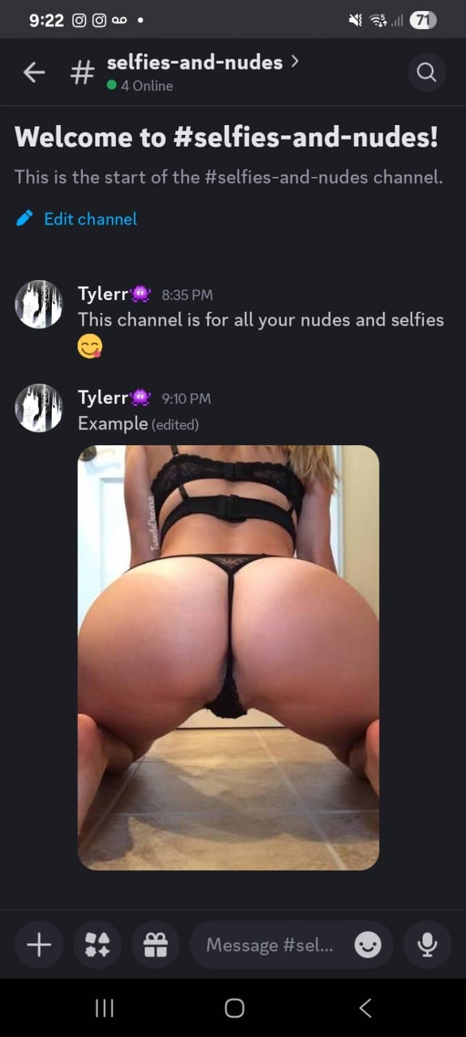 Join discord server for sexting, sex calls and nudes. Any e girls allowed. Join now.