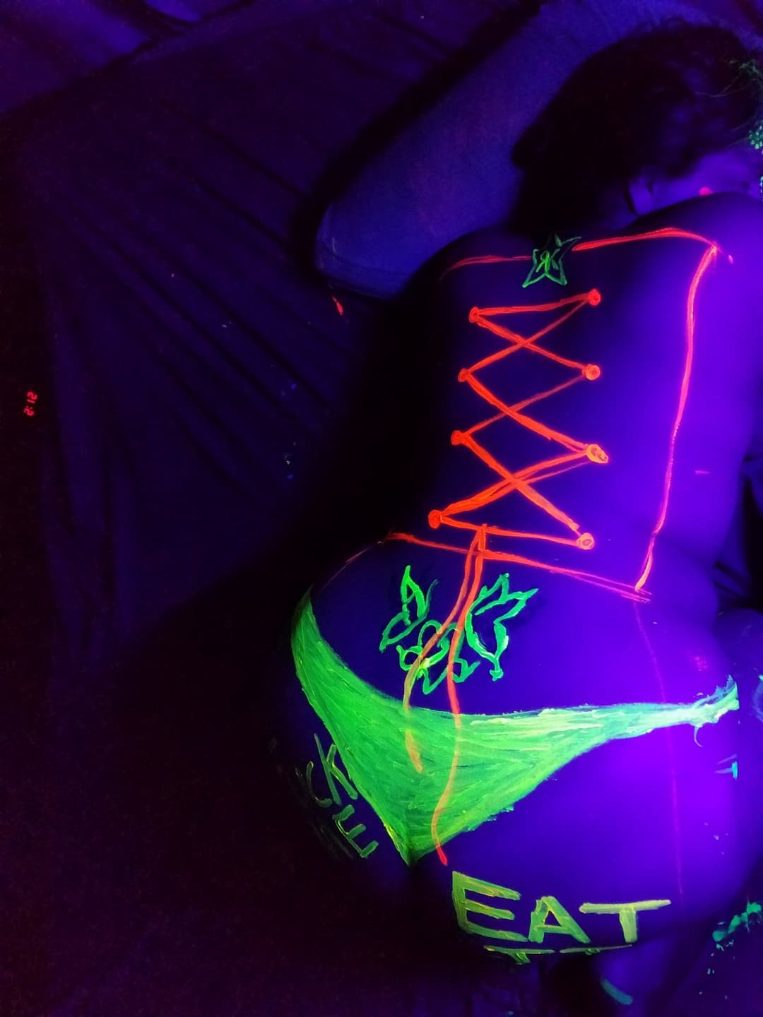 Wife with body paint