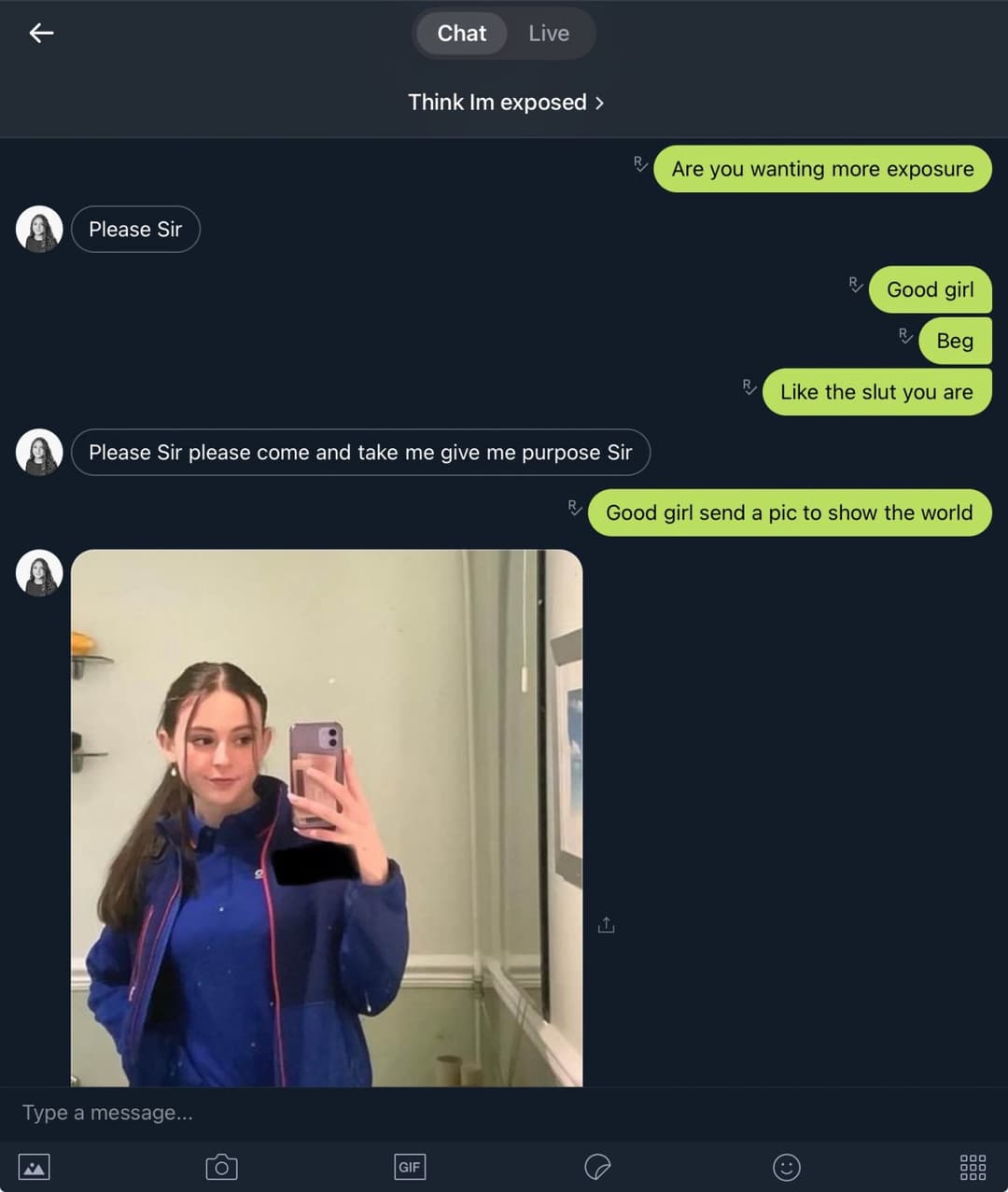 She’s very eager, in Bristol see old post for kik