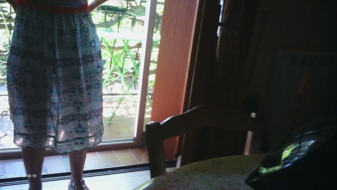 Cheating mature nurse Solange upskirted panty or pantyless