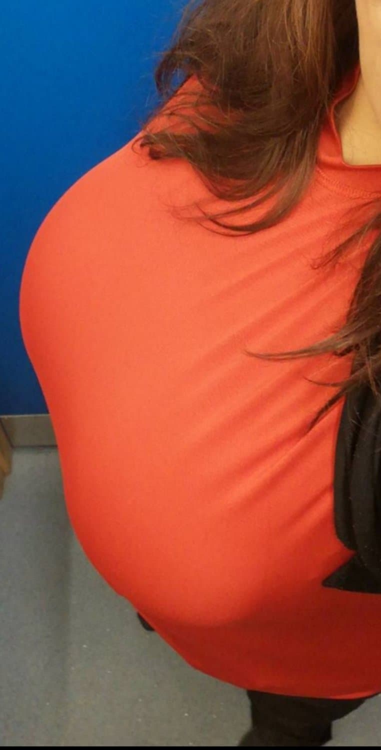 A sneaky look at my huge tits