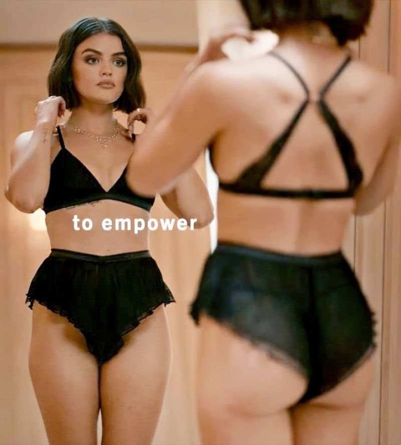 Click to view full size Lucy Hale is so freaking Yummy with her petite tits & suckable nipples gets me edging everytime??