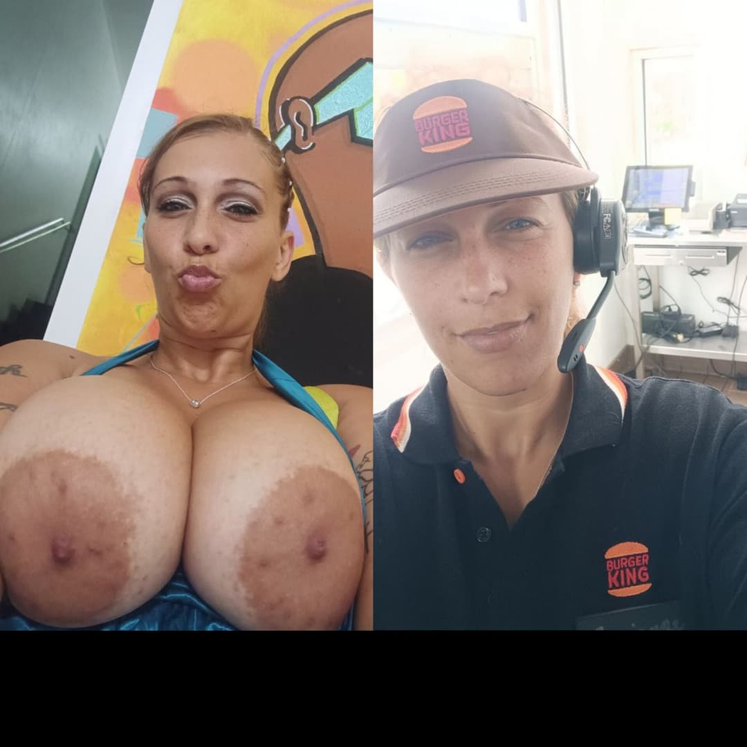 Burger King Employee with Huge Tits!