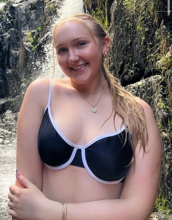 Cute Short & Curvy Southern Blonde College Sorority Bikini Baddie + Friends