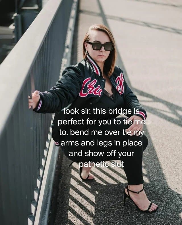 Making captions for this filthy whore is so much fun