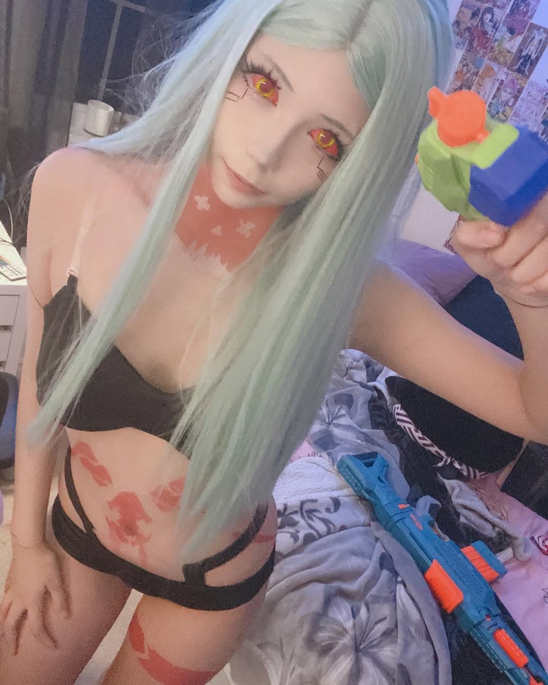 Rebecca Cyberpunk Asian Tiktok Slut Cosplay