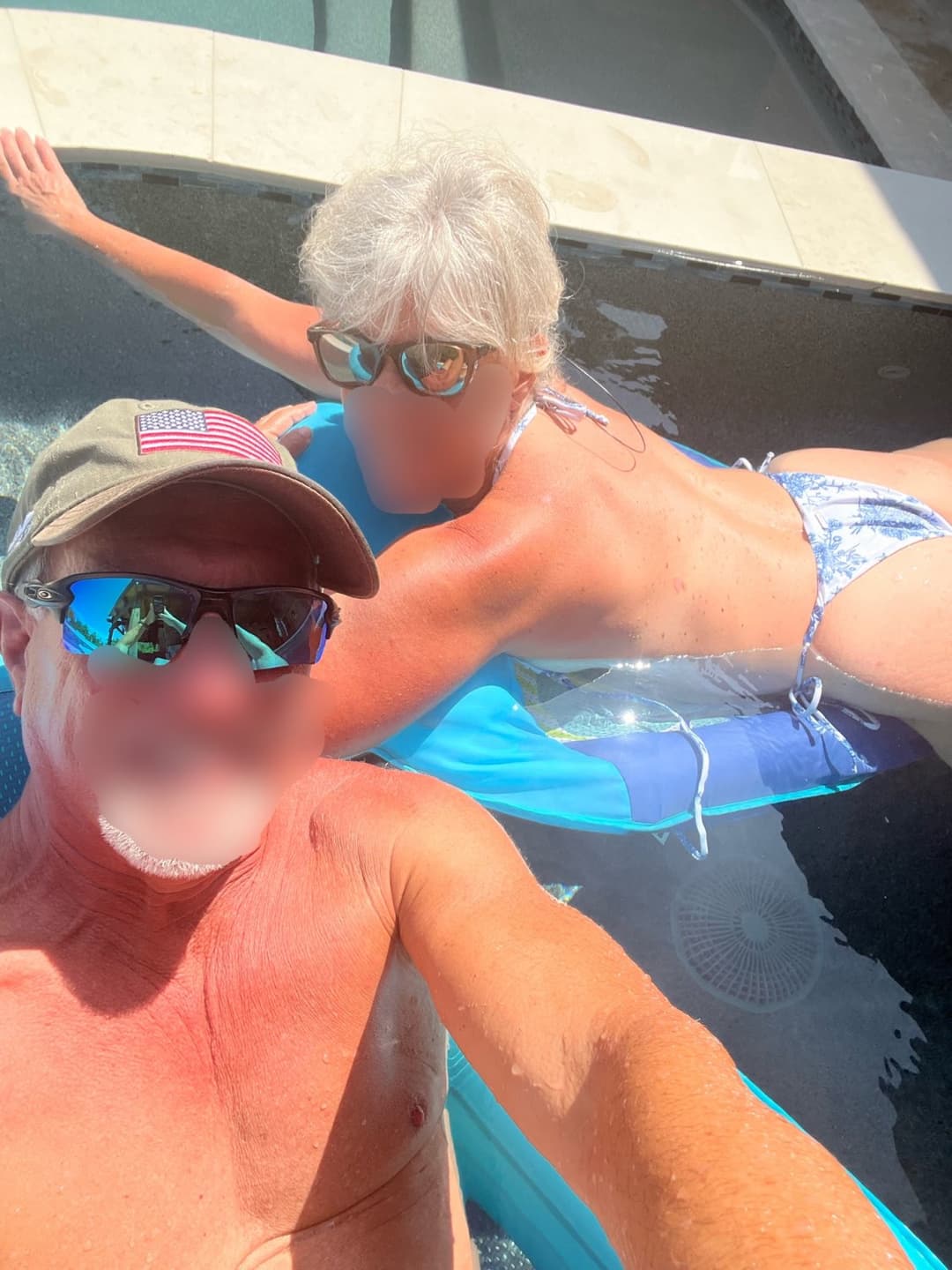 My mature fit wife showing off her new thong