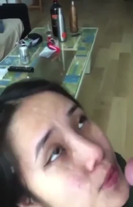 Sexy ABG gives sensual blowjob