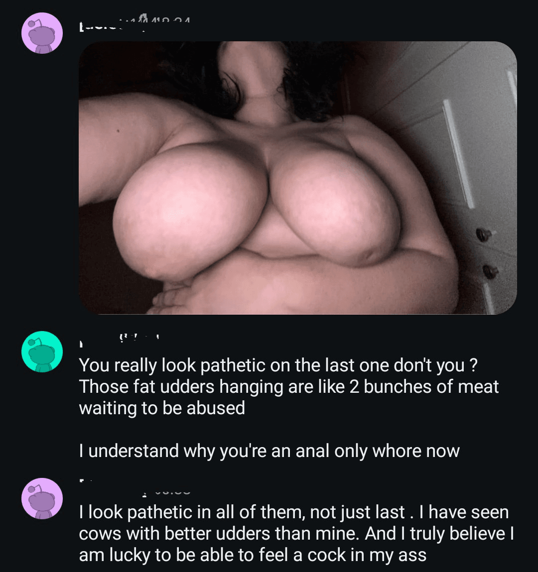 She called herself Stupidbutbigass and has a message to share with women on last screen