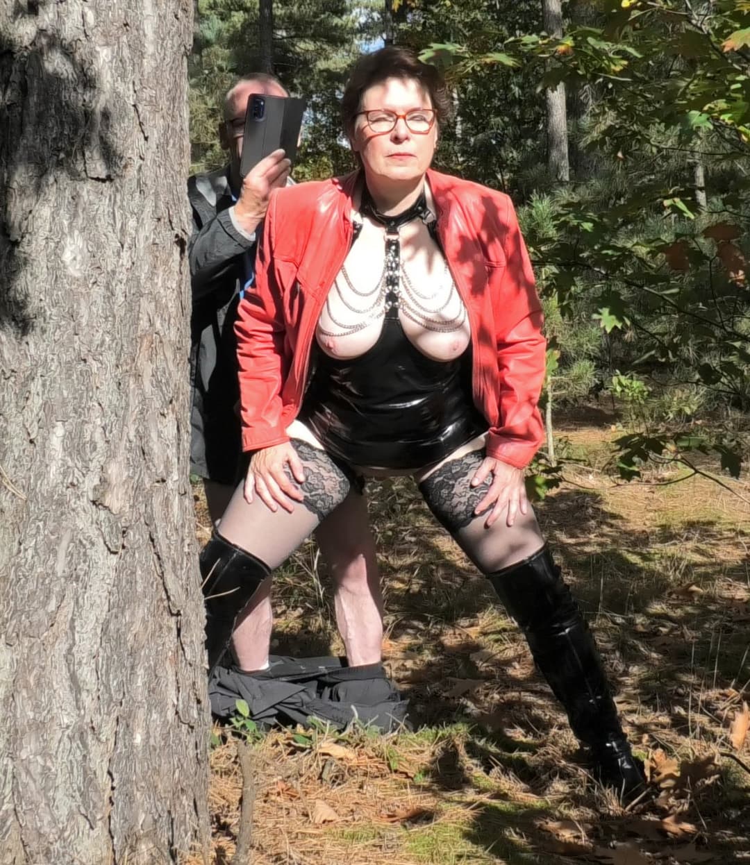 Cute horny curvy housewife as amateur prostitute on an escort anal date in public