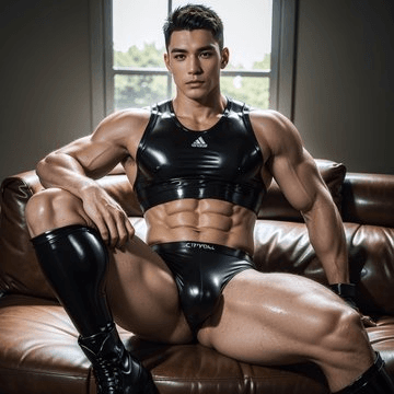 Click to view full size GAY A.I. MUSCLE MEN IN LINGERIE ???????