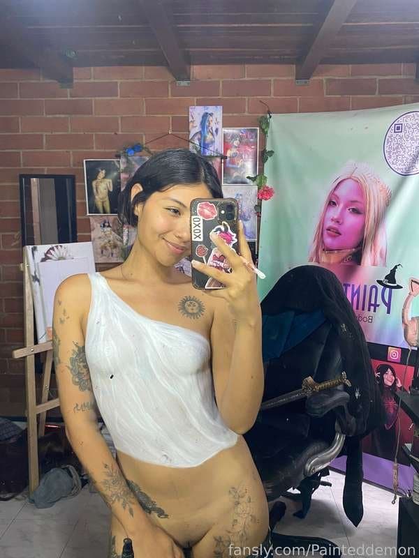 Teen latina colombiana amateur leaked body paint cute
