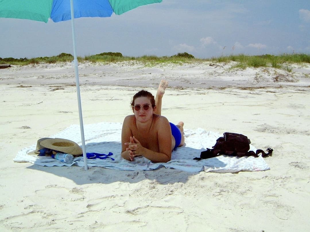 Jill from Iowa Nude on Ship Island