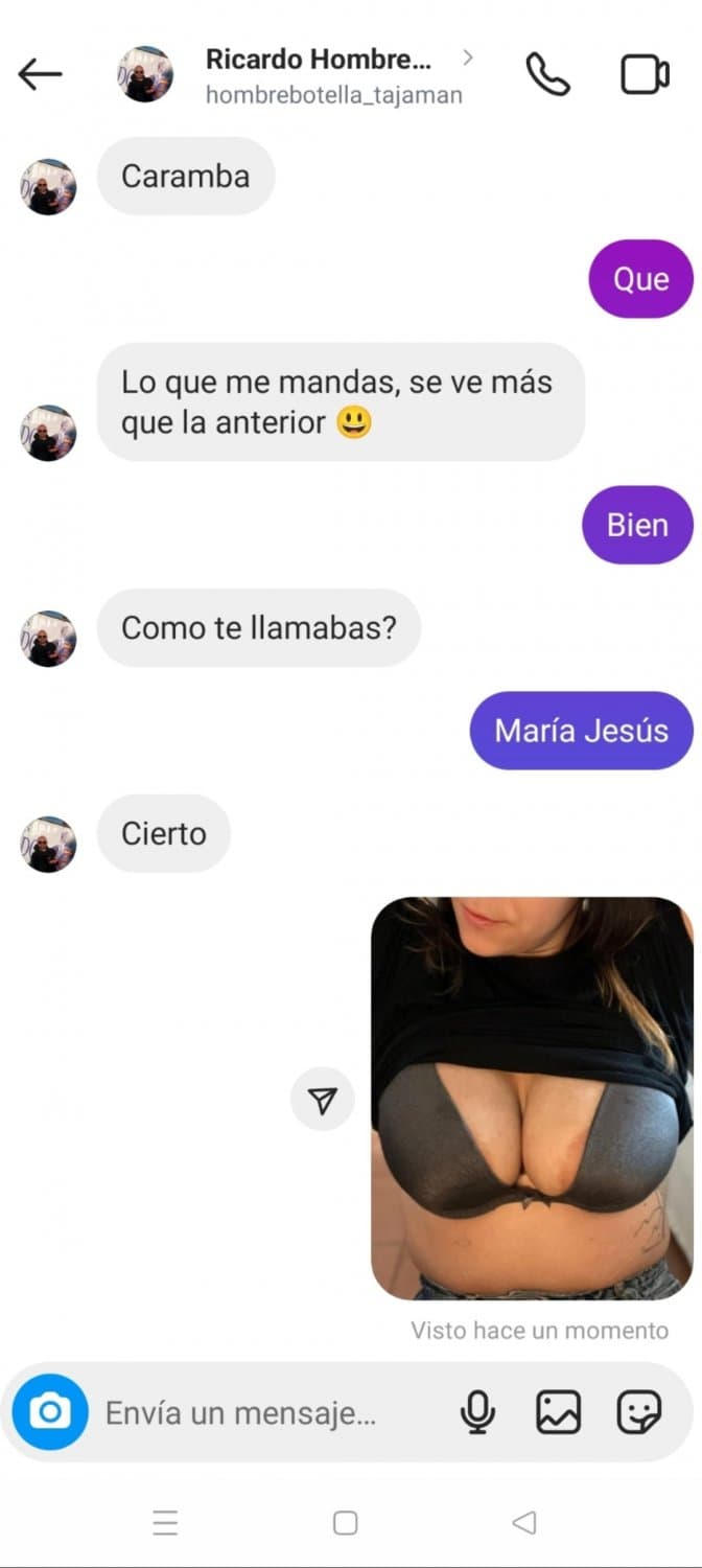 La exmujer de un amigo le escribe y el amigo se lo goza con la cerda (María Jesús Mata)