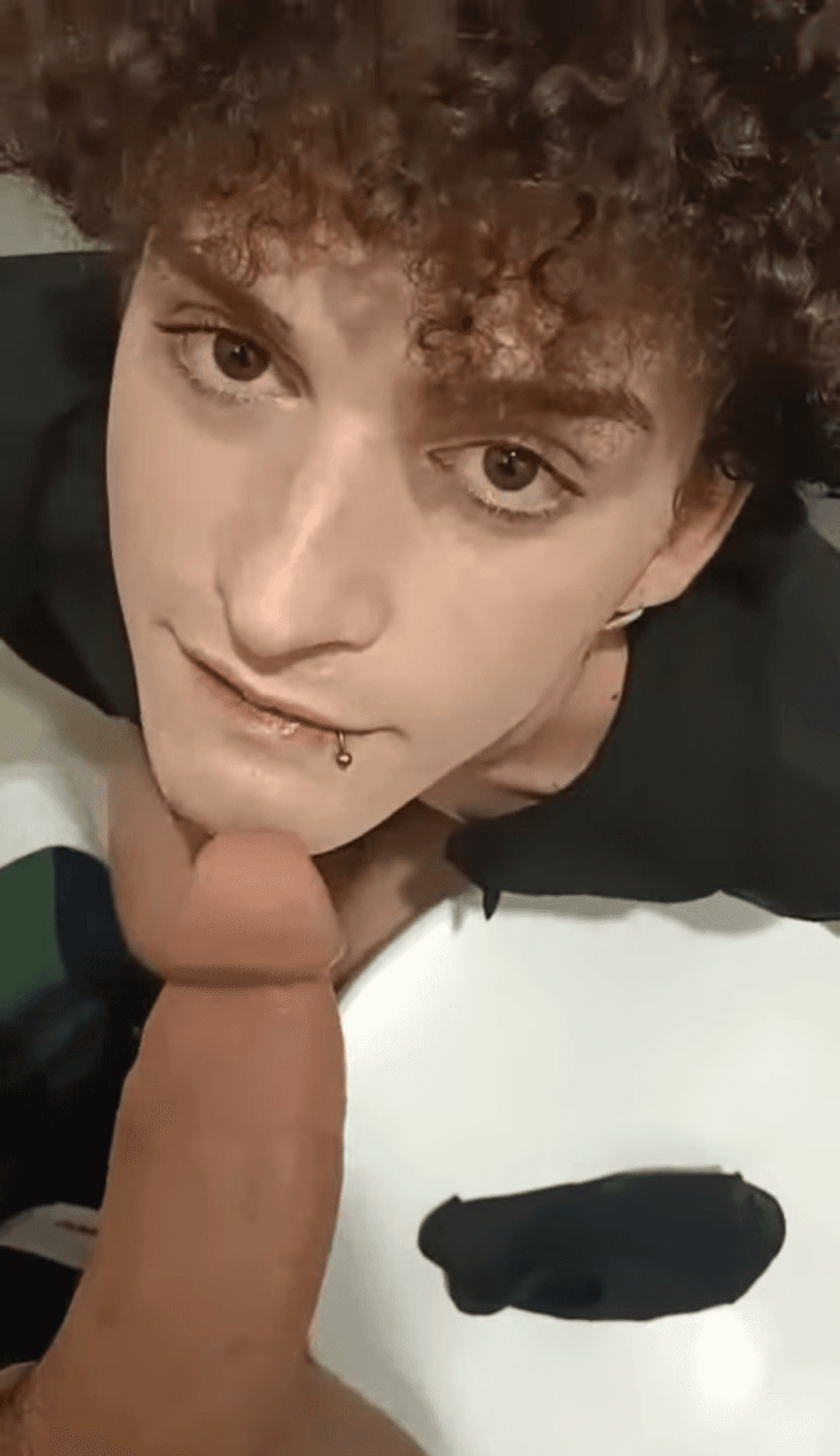 Cheating gay blowjob