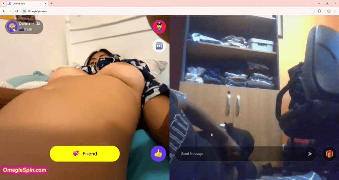 ?? 22yo Australian Stranger girl masturbate with me on OmegleSpin