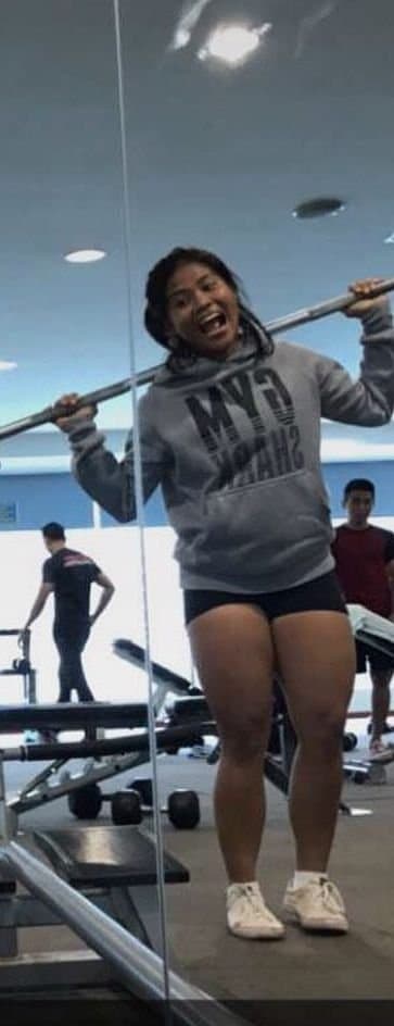 My favourite fitness girl with big thigh but I like her thigh more But she arrogance type