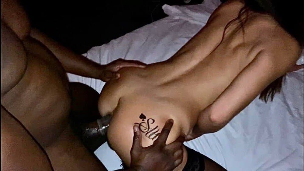 Amateur French slut sodomized by BBC