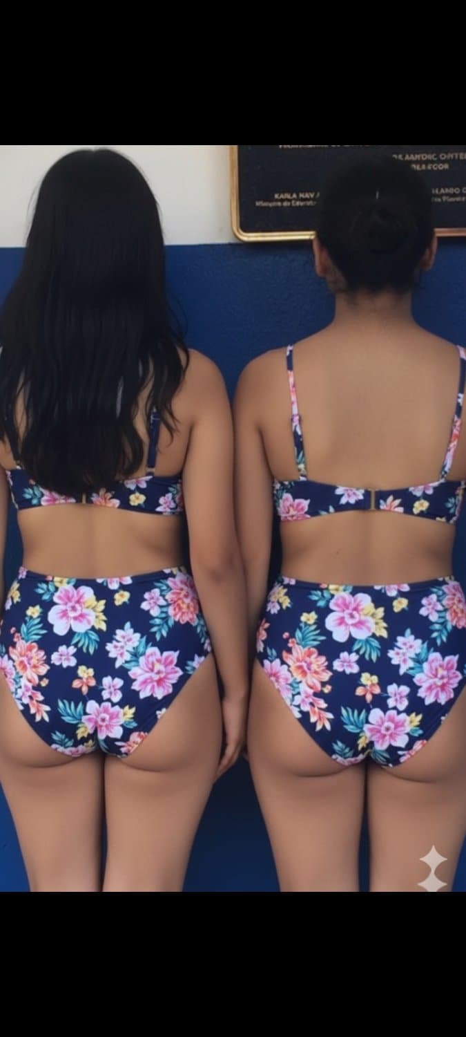 Culo de amigas en bikini por ia creado por ia