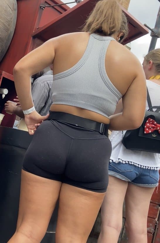 Big Booty White Girl Biker Shorts