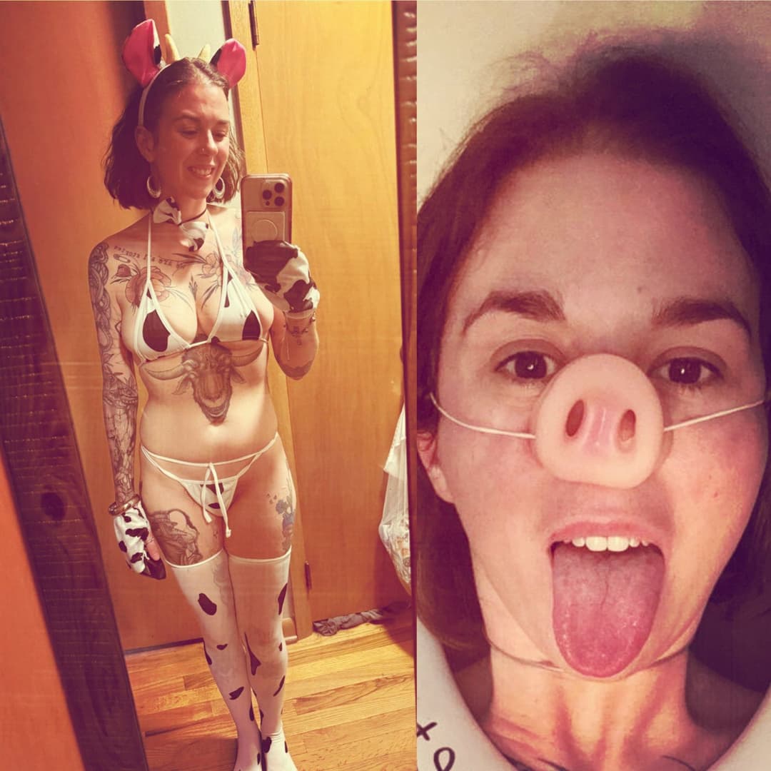 Humiliation and degradation - exhibition of stupid whores (Women, Trans, Sissy)