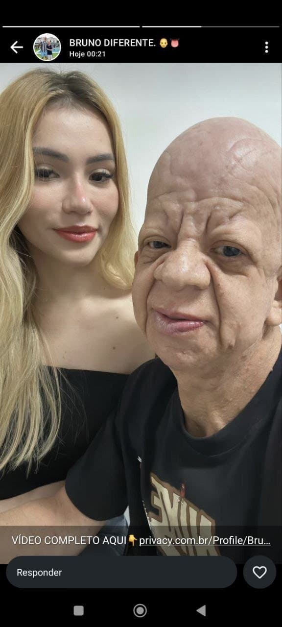 Vazou Bruno diferente com a loirinha