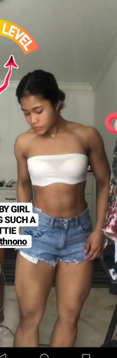 My favourite fitness girl with big thigh but I like her thigh more But she arrogance type
