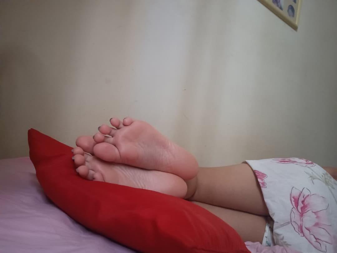 Candid feet I made of my roommate some time ago