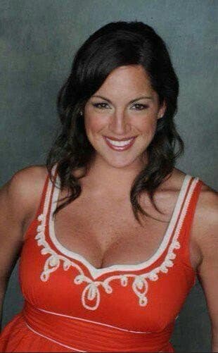 ESPN full figured sports reporter Sarah Spain likes to show off her huge massive milkers.