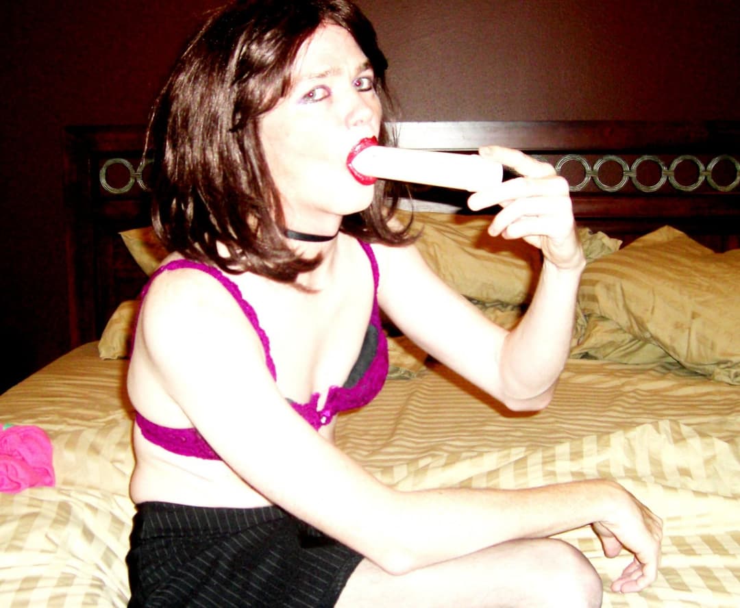 Cindy in Purple Garter