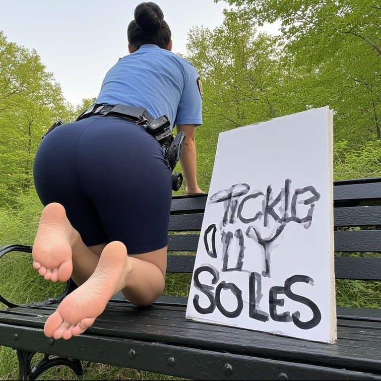 Asian officers want their fleshy soles messed with