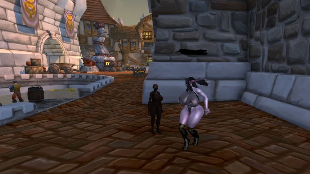 SPADED elven BANBAIT gets leashed and cleaned out