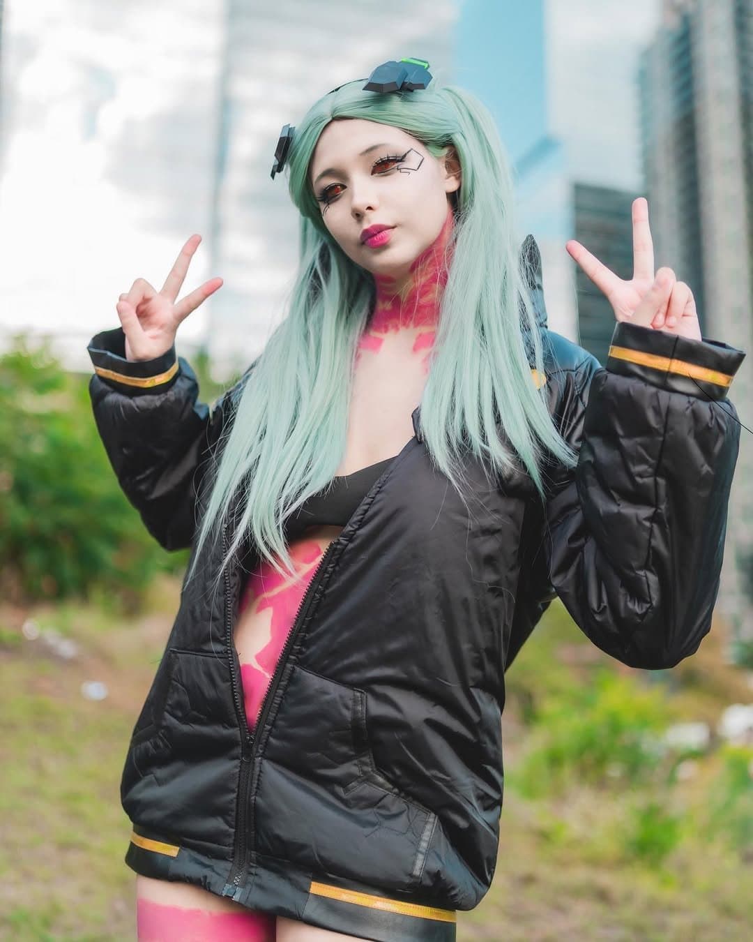 Rebecca Cyberpunk Asian Tiktok Slut Cosplay