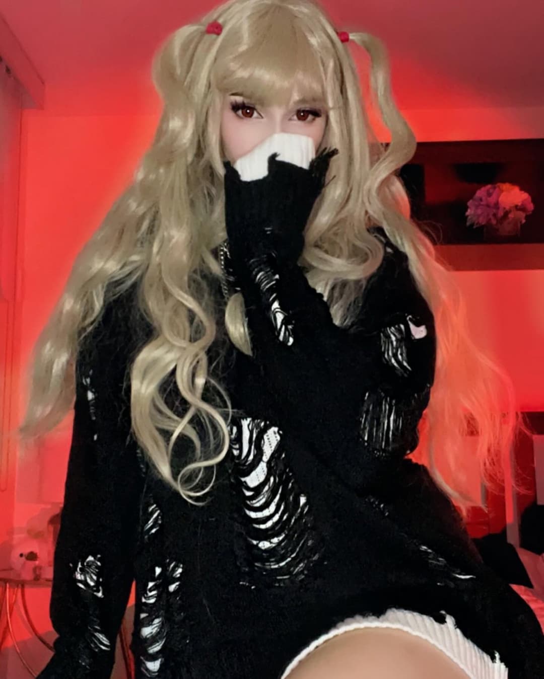 Bimbo Egirl Misa Amane Tiktok Slut -Death Note Alt Cosplay