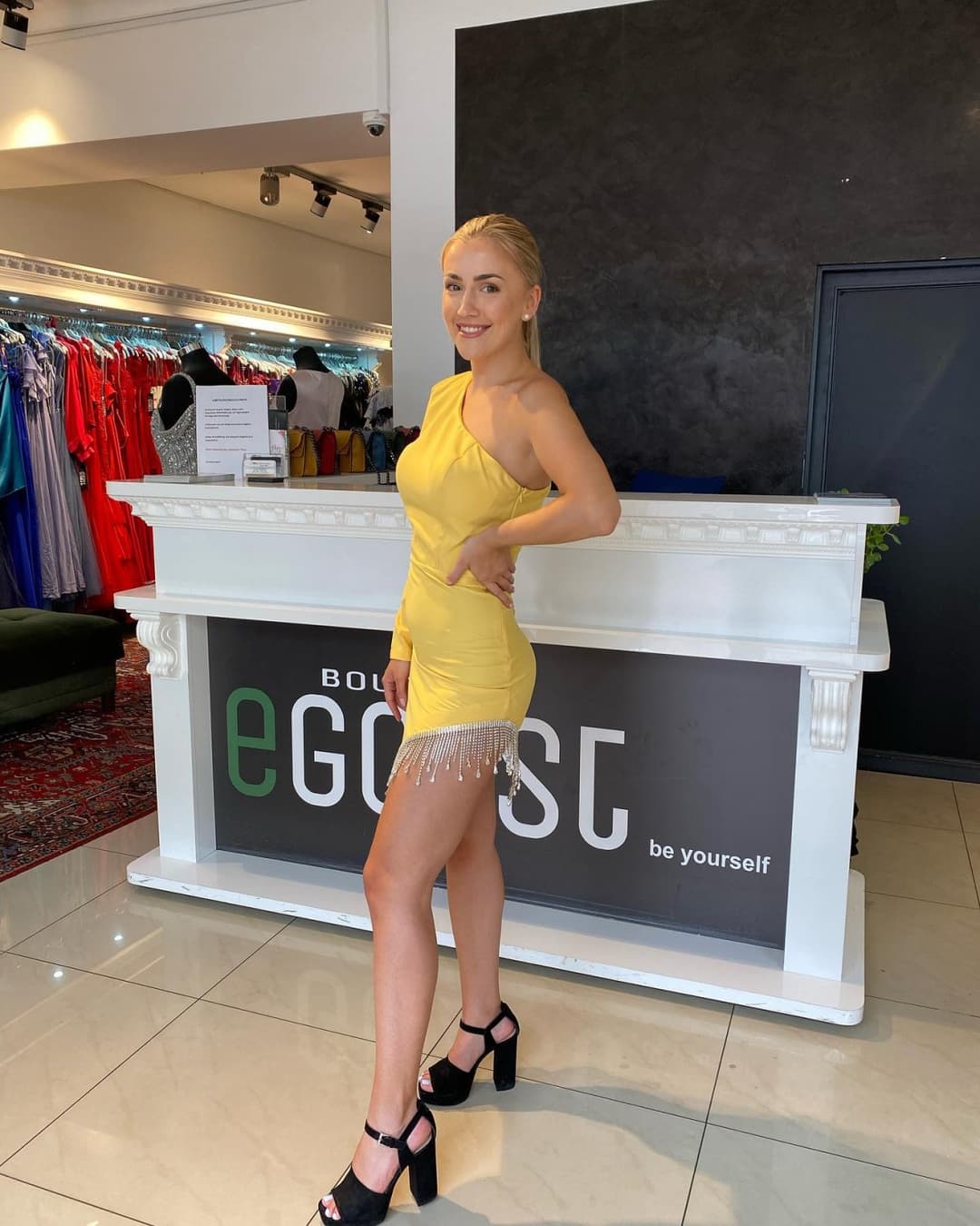 Hot Blonde bosnian slut from Austria with amazing dress - austrian girl from bosna,legs feet ass