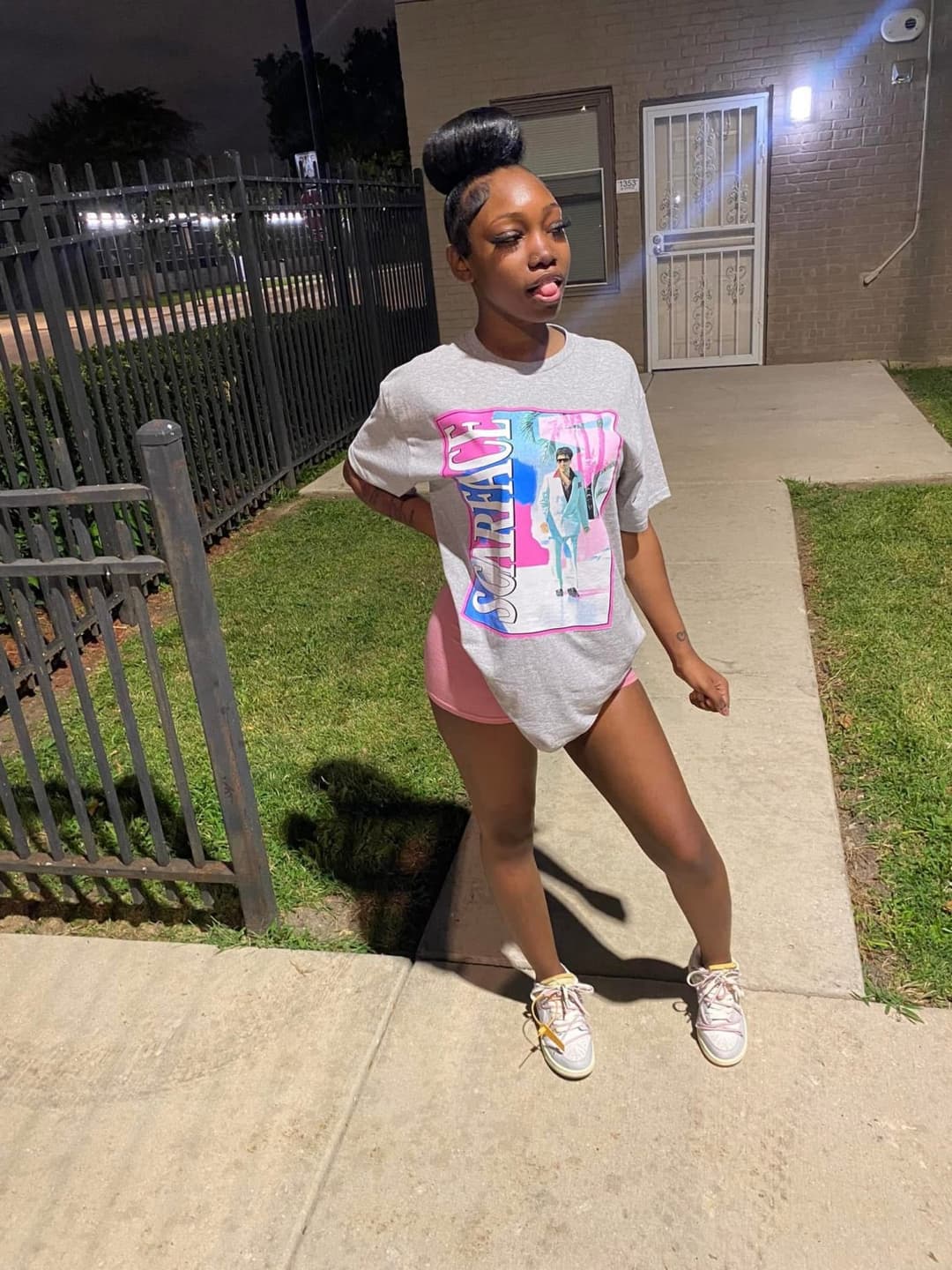 Barely legal Ebony teen with a fat ass & DSL’s ( Ebony teen sleepover booty)