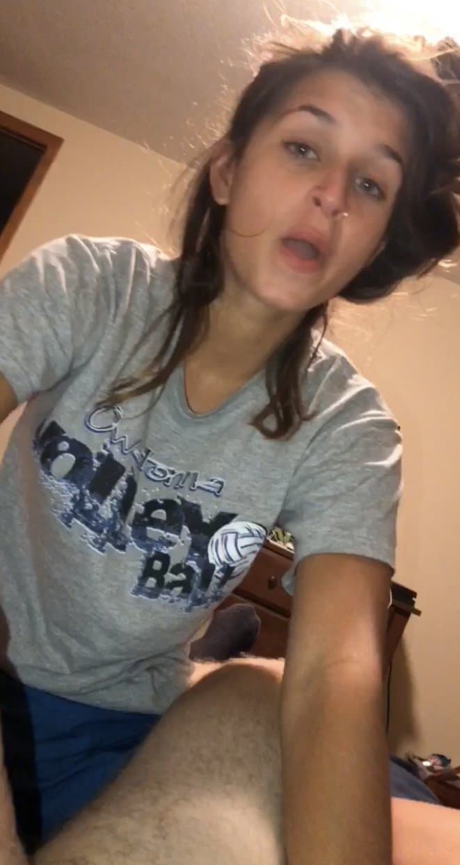 Amateur barely legal 18 yo Latina teen leaked deepthroat gagging facefuck blowjobdm/comment for more