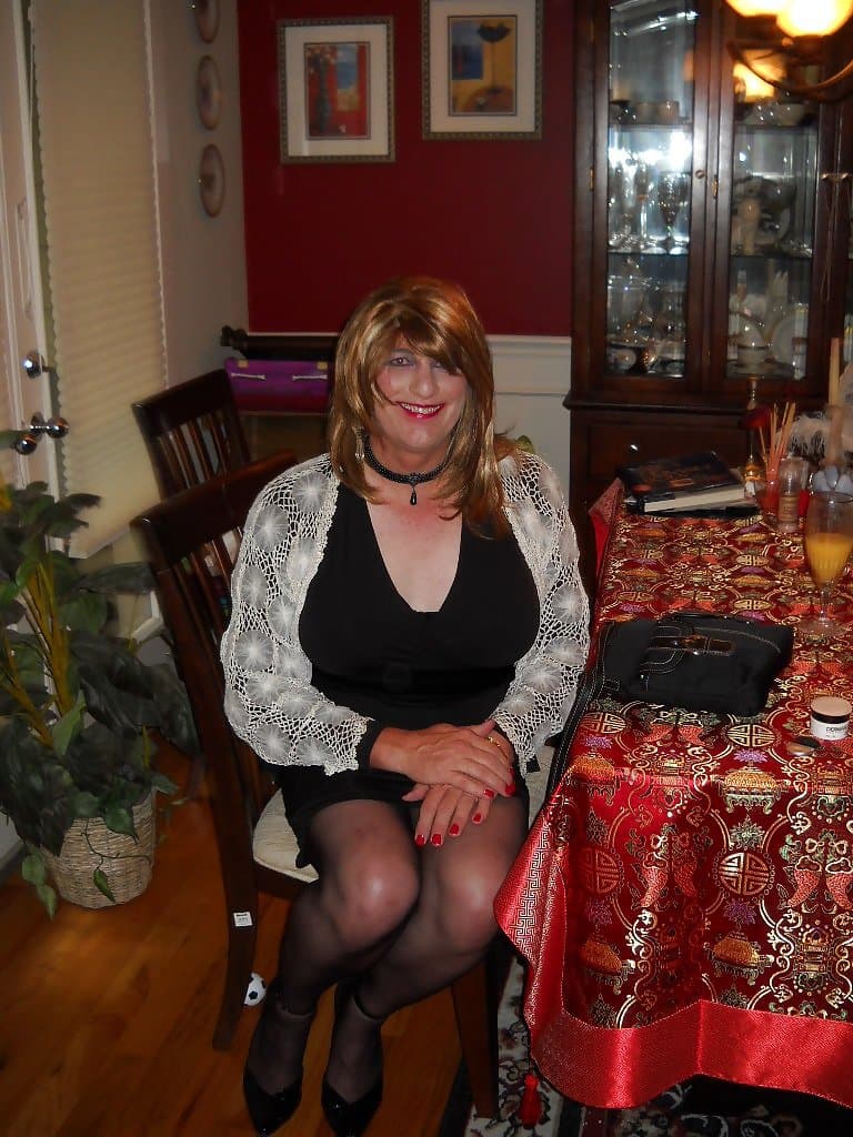 Sexy Sissy In Little Black Dress