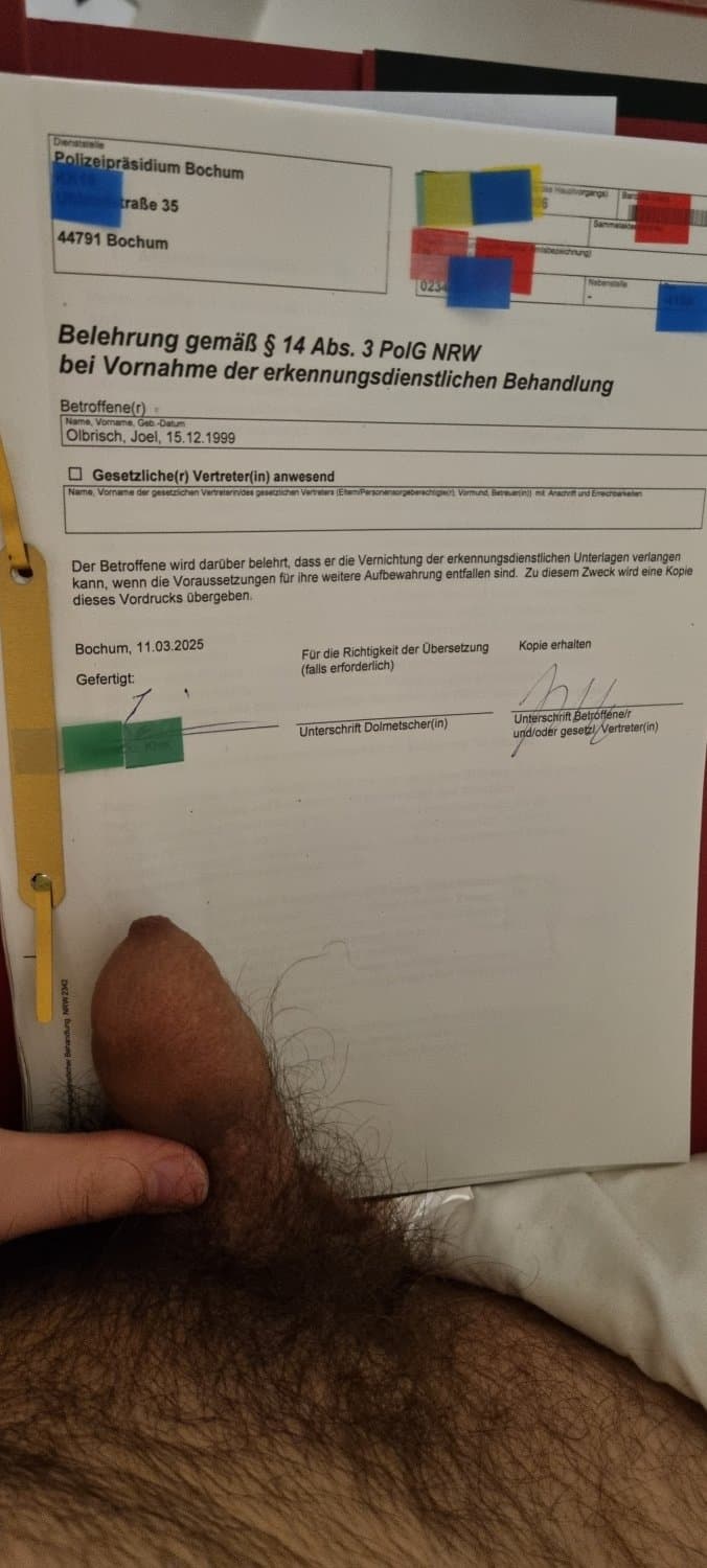 Joel paulus registed erkennungsdienstliche Behandlung Nackt-ED, nude, chats leaked