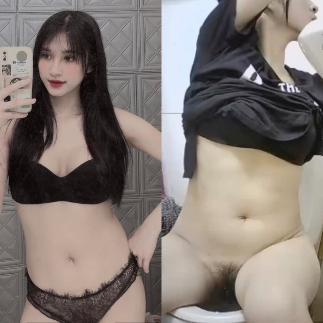 Hidden cam pretty girl standing on the toilet, close-up of her hairy pussy