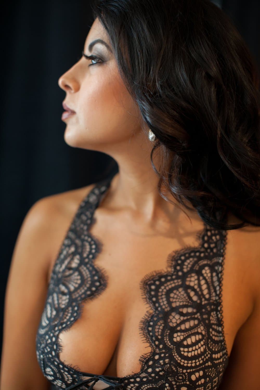 hermosa belleza de grandes tetas Boudoir