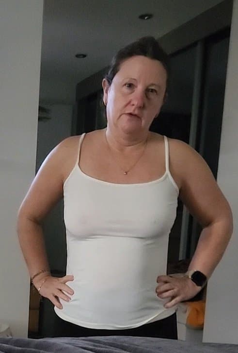 That look when you ask her to pop her little boobs out for the camera, want to see any?