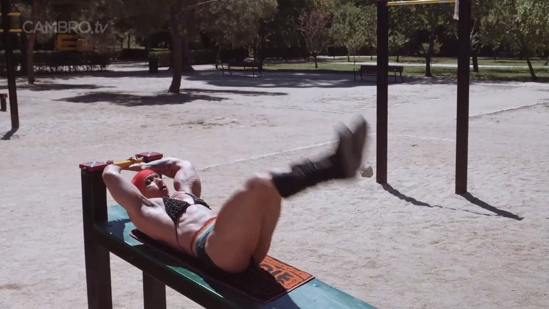 Mrs Sanchez , her muscular poses make everybody hard