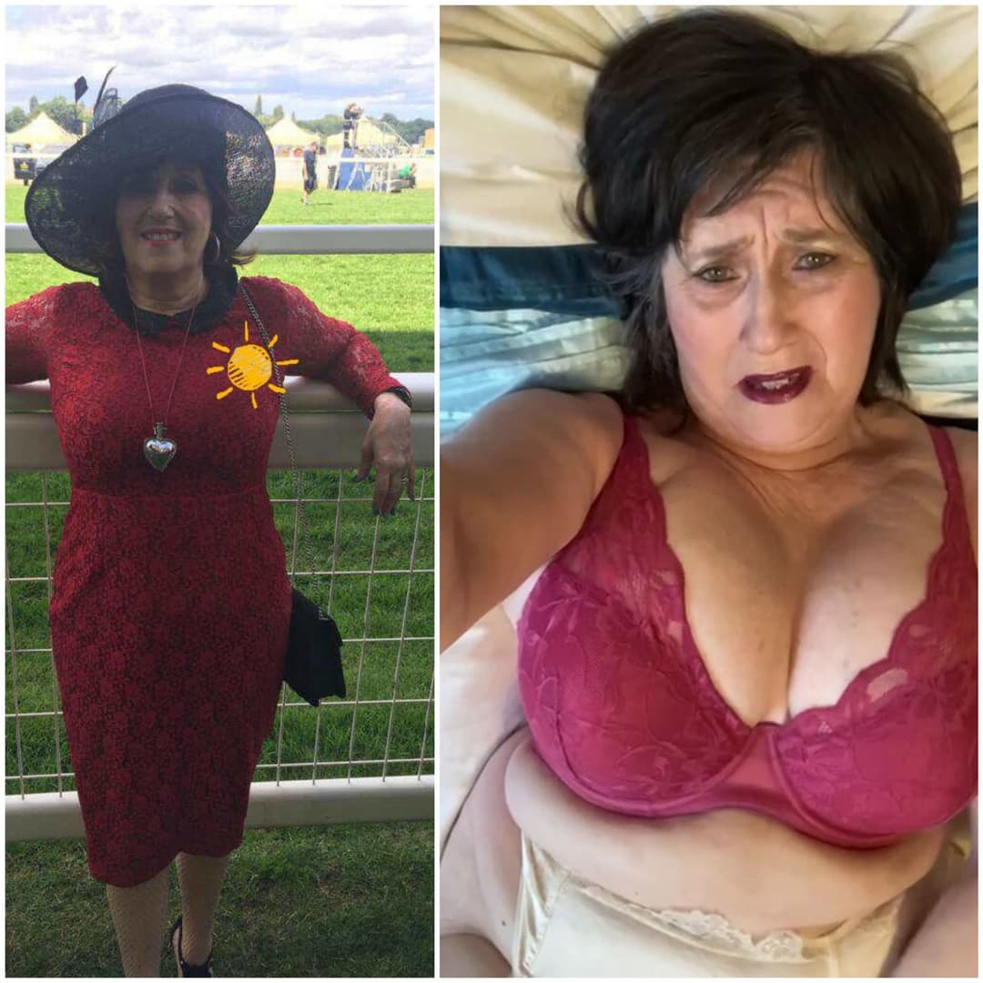 Click to view full size Horny British mature slag bonking herself good. Comments very welcome.