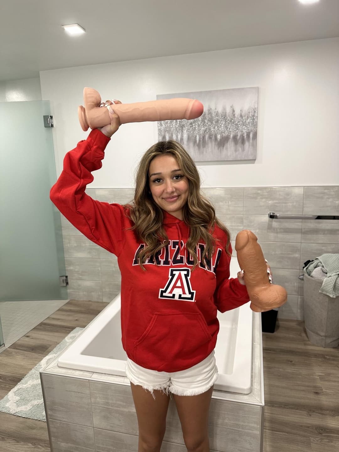 Blonde ig model College model